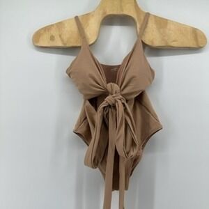 Aerie One Piece Full Coverage Tie Front Women's Swimsuit -‎ Stylish & Chic